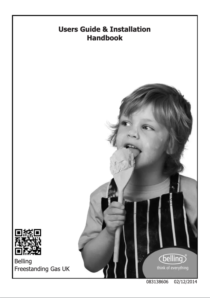 Page 1 de la notice Manuel utilisateur Belling FSG60TCLW