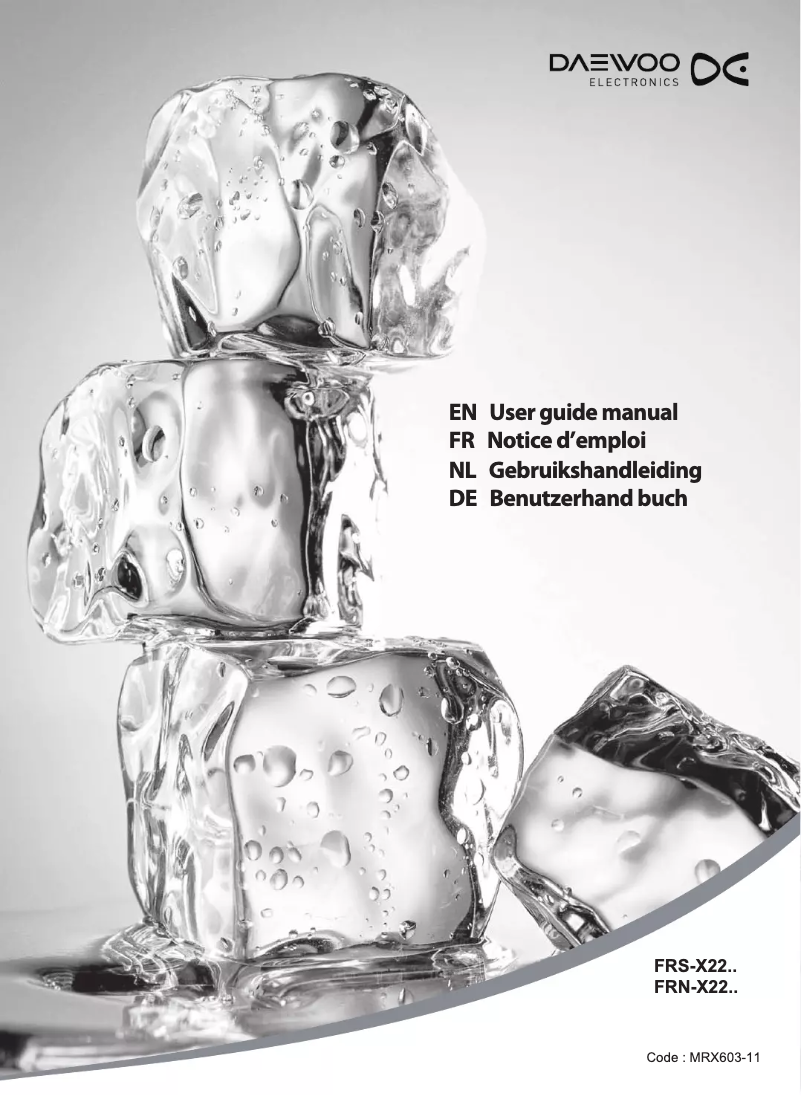 Page 1 de la notice Manuel utilisateur Daewoo FRS-X22