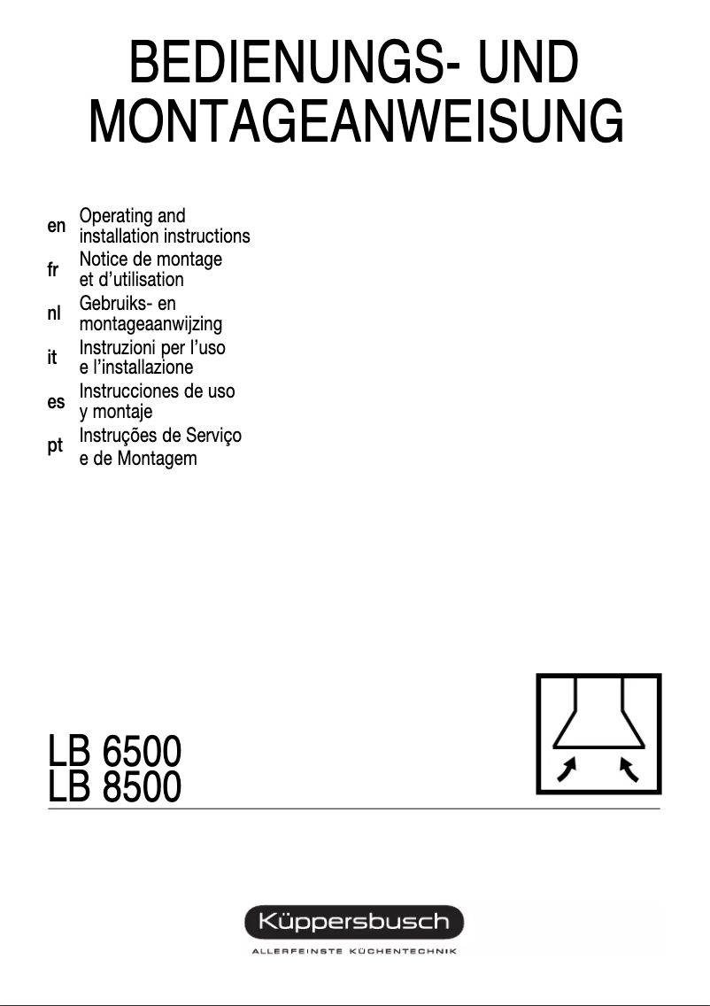 Page 1 de la notice Manuel utilisateur Küppersbusch LB 6500.0