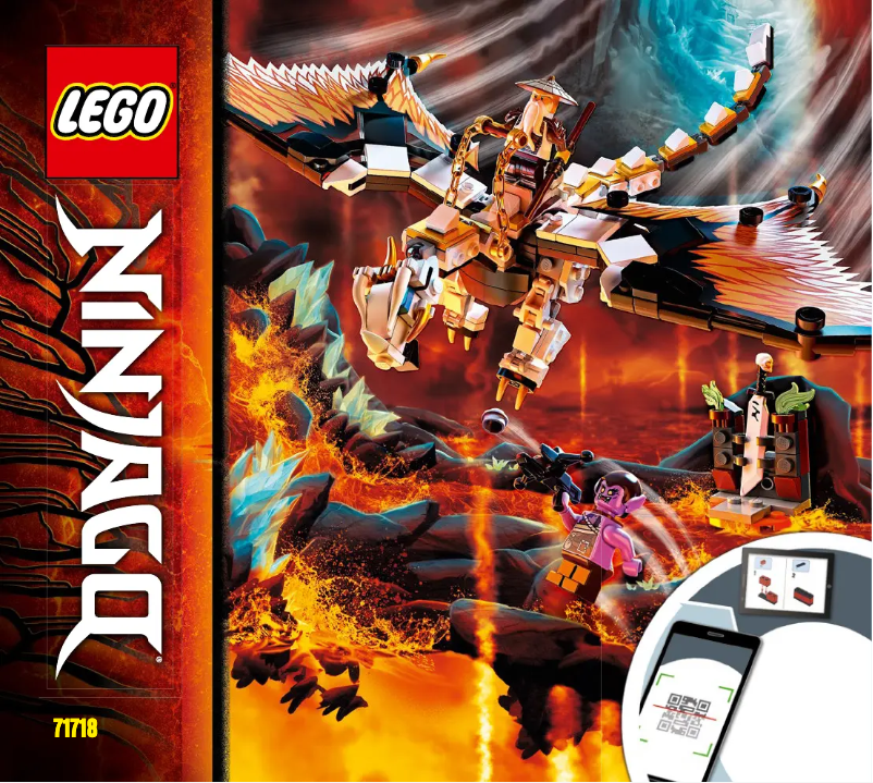 Page 1 de la notice Manuel utilisateur Lego Ninjago 71718
