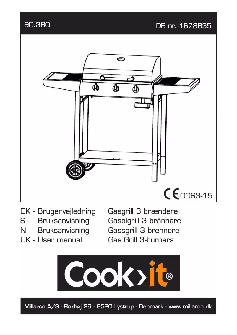 Page 1 de la notice Manuel utilisateur Cook-it 90.380