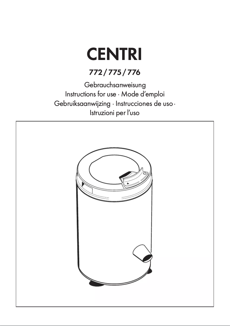 Page 1 de la notice Manuel utilisateur Thomas 776SEK Inox