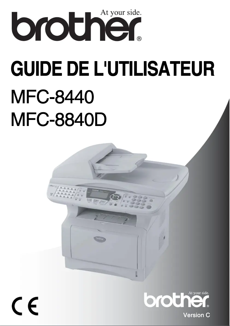 Page 1 de la notice Manuel utilisateur Brother MFC-8440