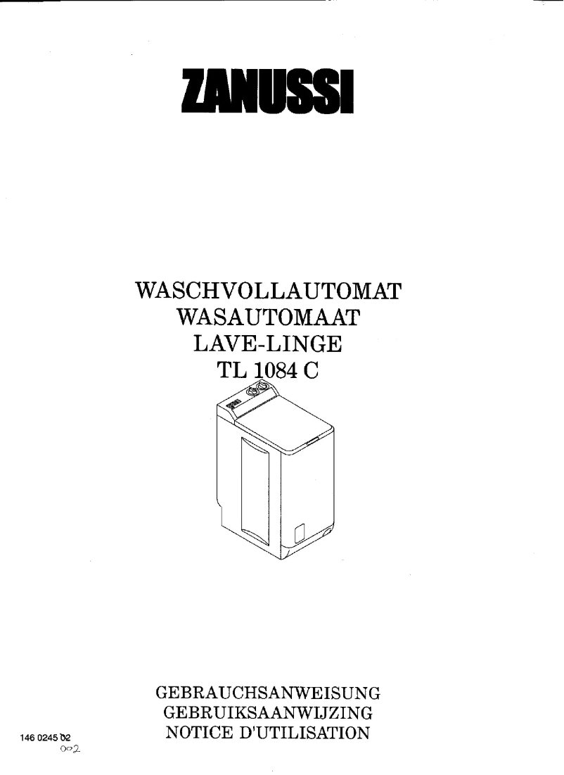 Page 1 de la notice Manuel utilisateur Zanussi TL 1084 C