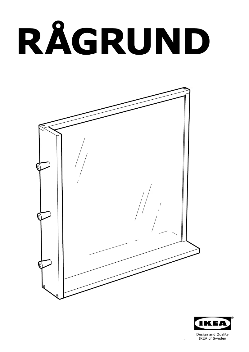 Page 1 de la notice Mode d'emploi Ikea RAGRUND