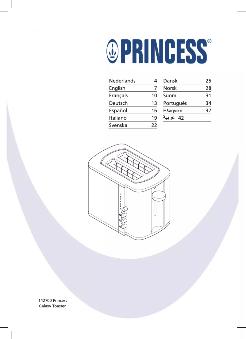 Page 1 de la notice Manuel utilisateur Princess 142700 Galaxy