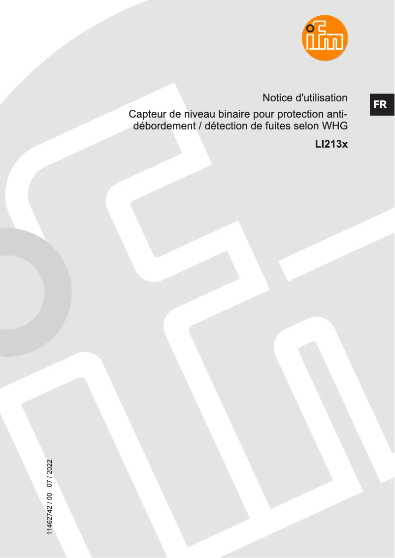 Página 1 del manual Manual de usuario IFM LI2133