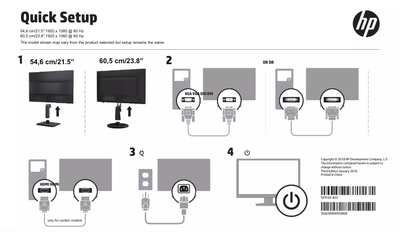 Página 1 del manual Guía de instalación HP N246V