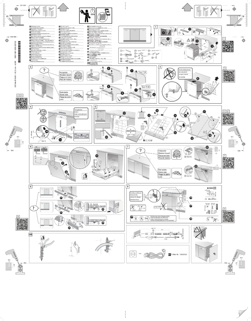 Page 1 de la notice Guide d'installation Siemens SN63HX16TE