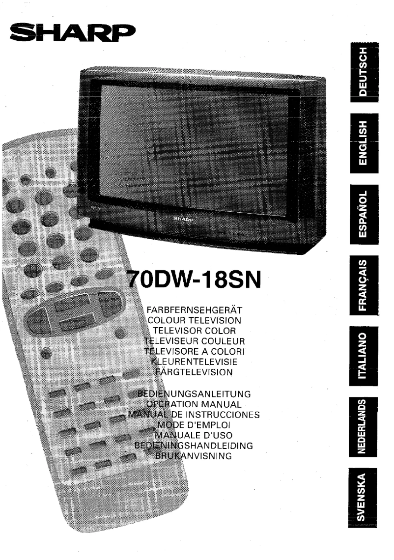 Page 1 de la notice Manuel utilisateur Sharp 70DW18SN