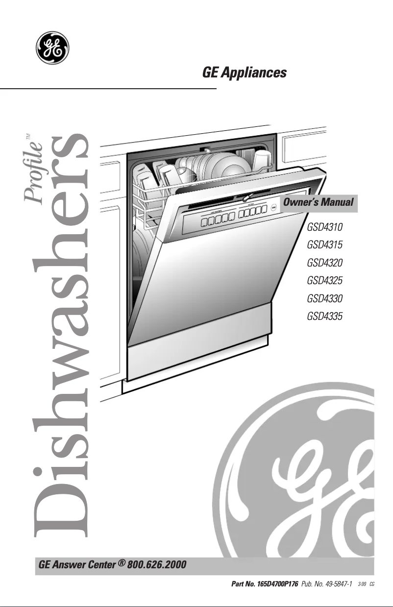 Página 1 del manual Manual de usuario GE GSD4315