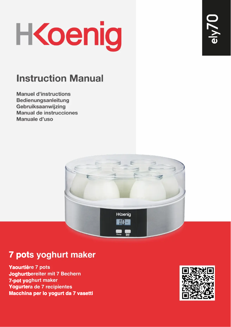 Página 1 del manual Manual de usuario H.Koenig ELY70