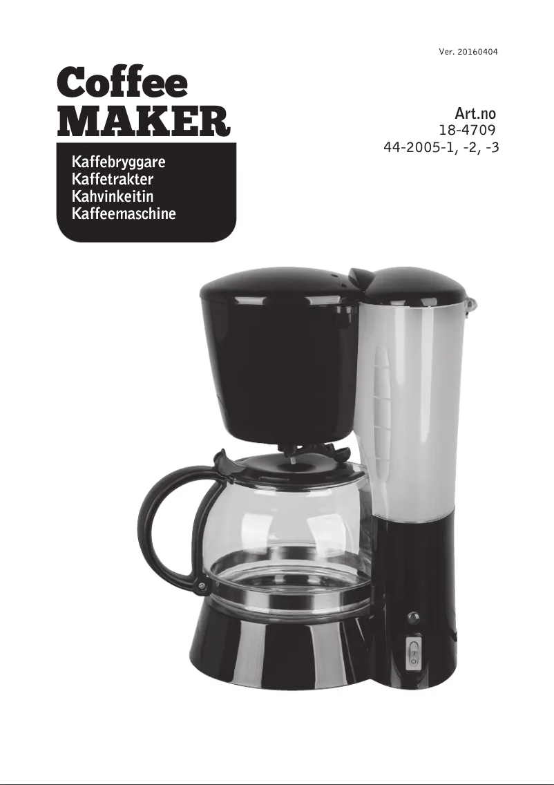 Page 1 de la notice Manuel utilisateur Clas Ohlson CM2073