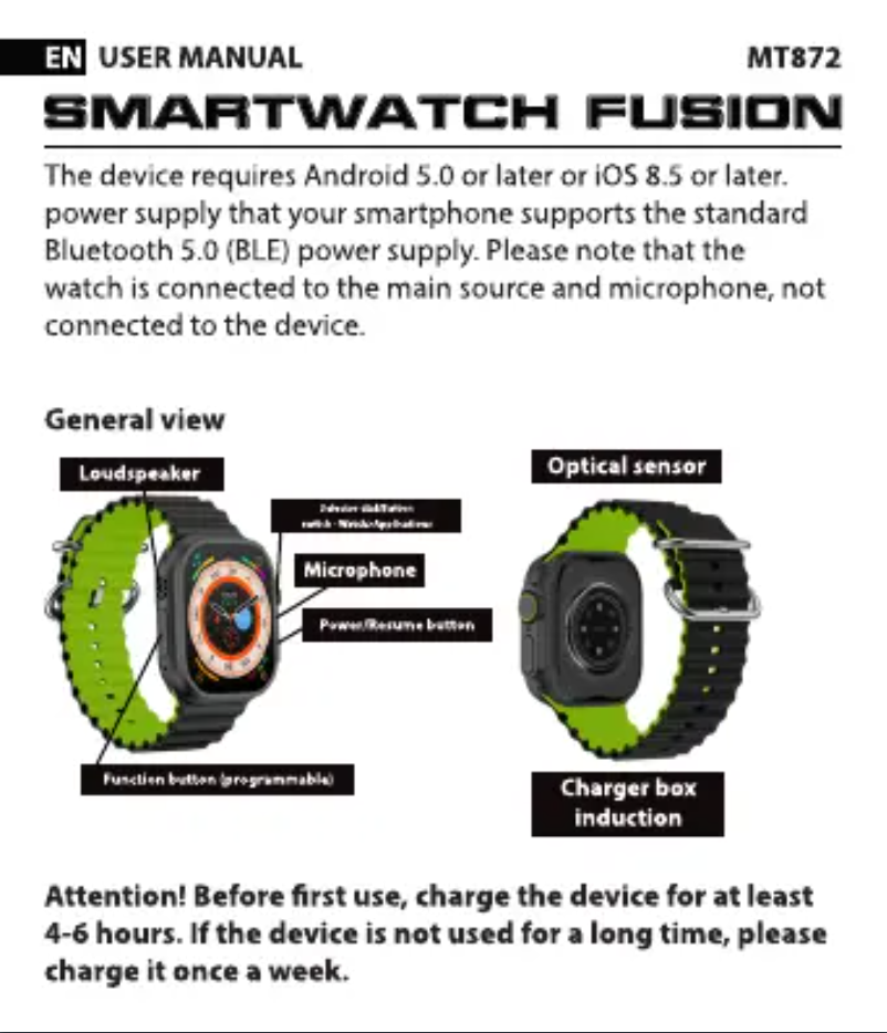 Page 1 de la notice Manuel utilisateur Media-Tech FUSION MT872
