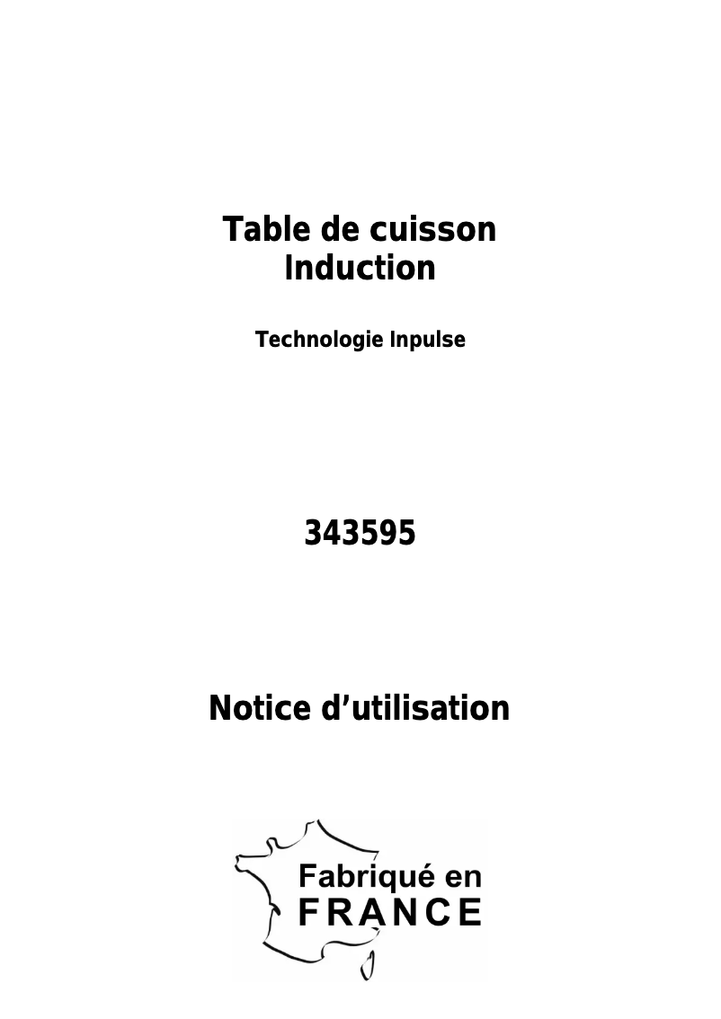 Page 1 de la notice Manuel utilisateur Brico Dépôt 343595