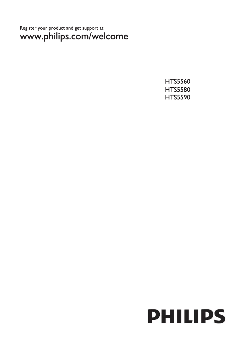 Página 1 del manual Manual de usuario Philips HTS5580