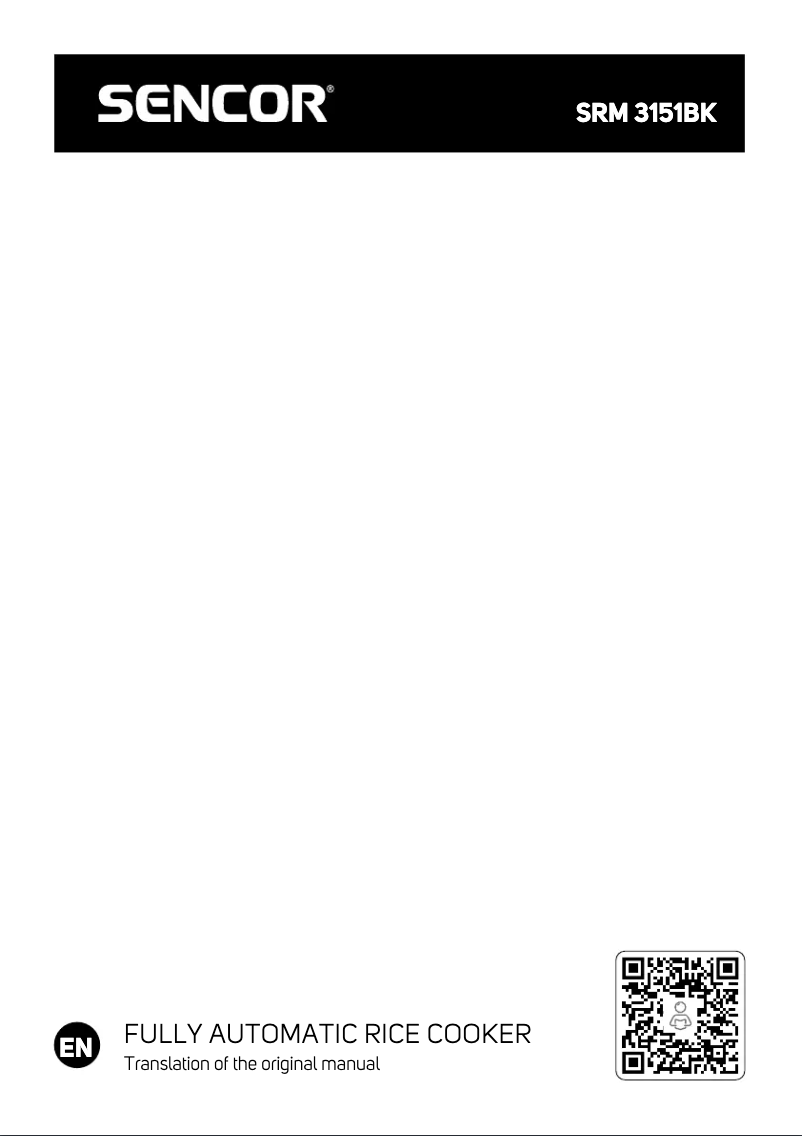 Page 1 de la notice Manuel utilisateur Sencor SRM 3151BK