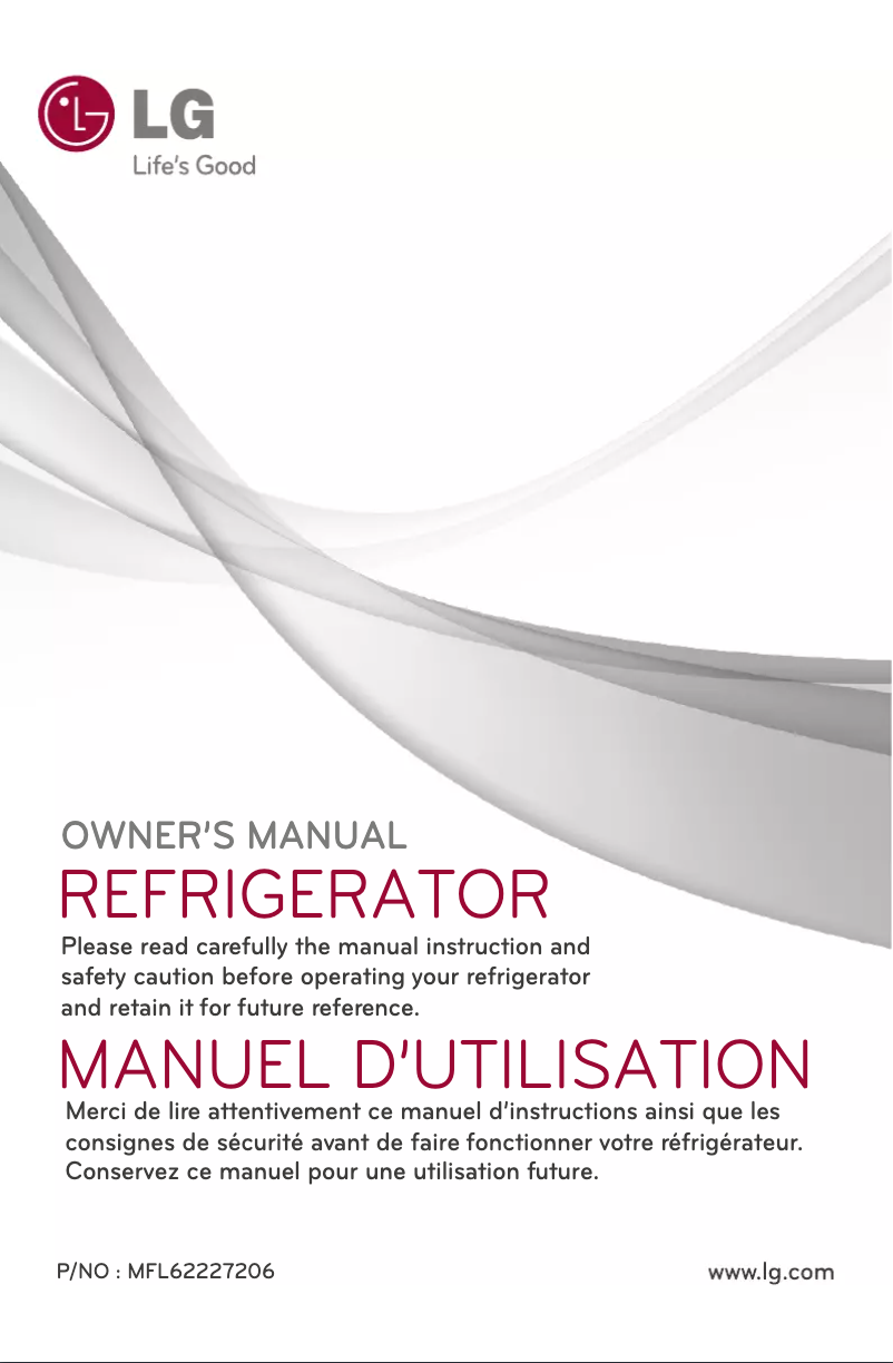 Page 1 de la notice Manuel utilisateur LG GL-B292RLMC