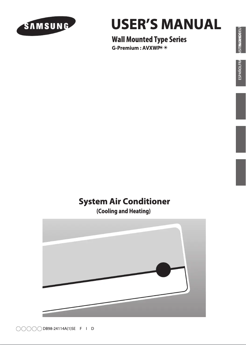 Página 1 del manual Manual de usuario Samsung AVXWPH056EA