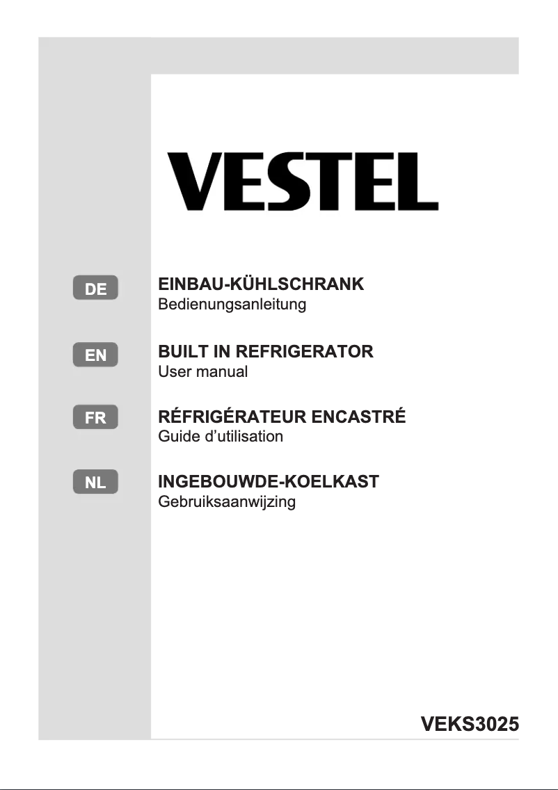 Page 1 de la notice Manuel utilisateur Vestel VEKS3025