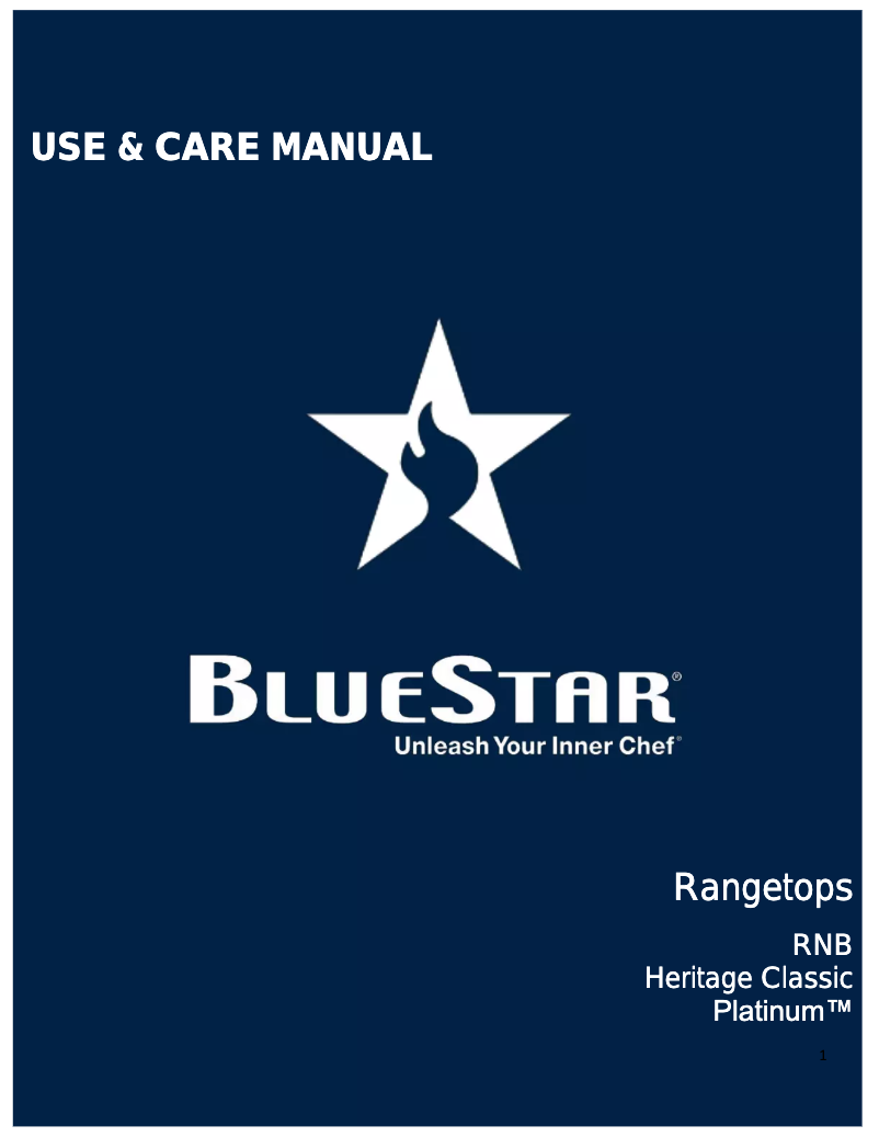 Página 1 del manual Manual de usuario BlueStar BSPRT488B
