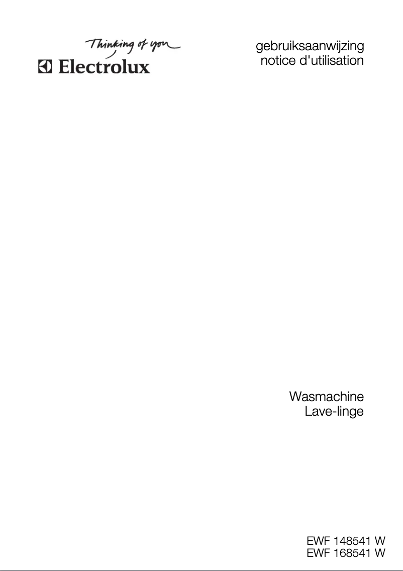 Page 1 de la notice Manuel utilisateur Electrolux EWF168541W