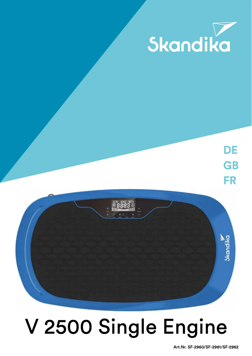 Page 1 of the manual User Manual Skandika V2500 Single Engine