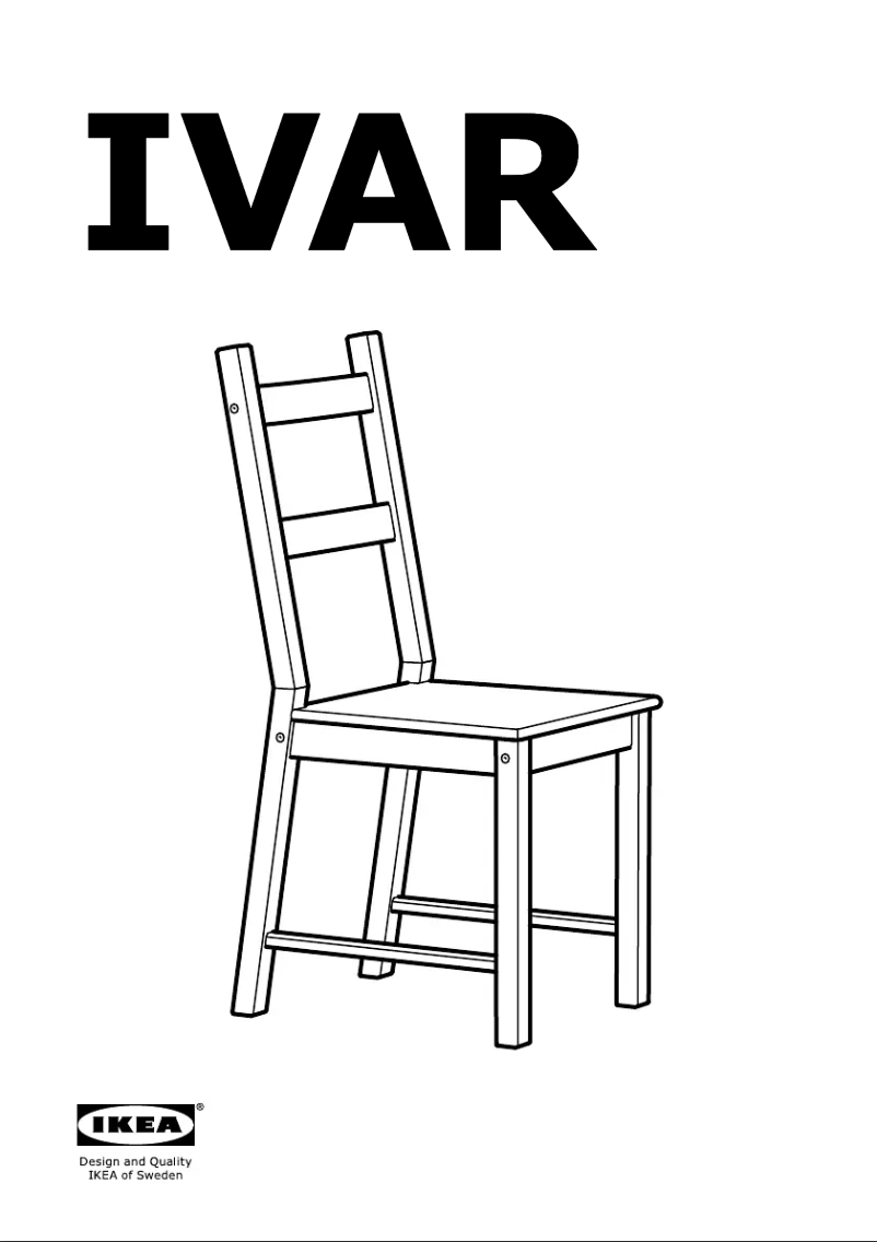 Page 1 de la notice Manuel utilisateur Ikea IVAR 902.639.02