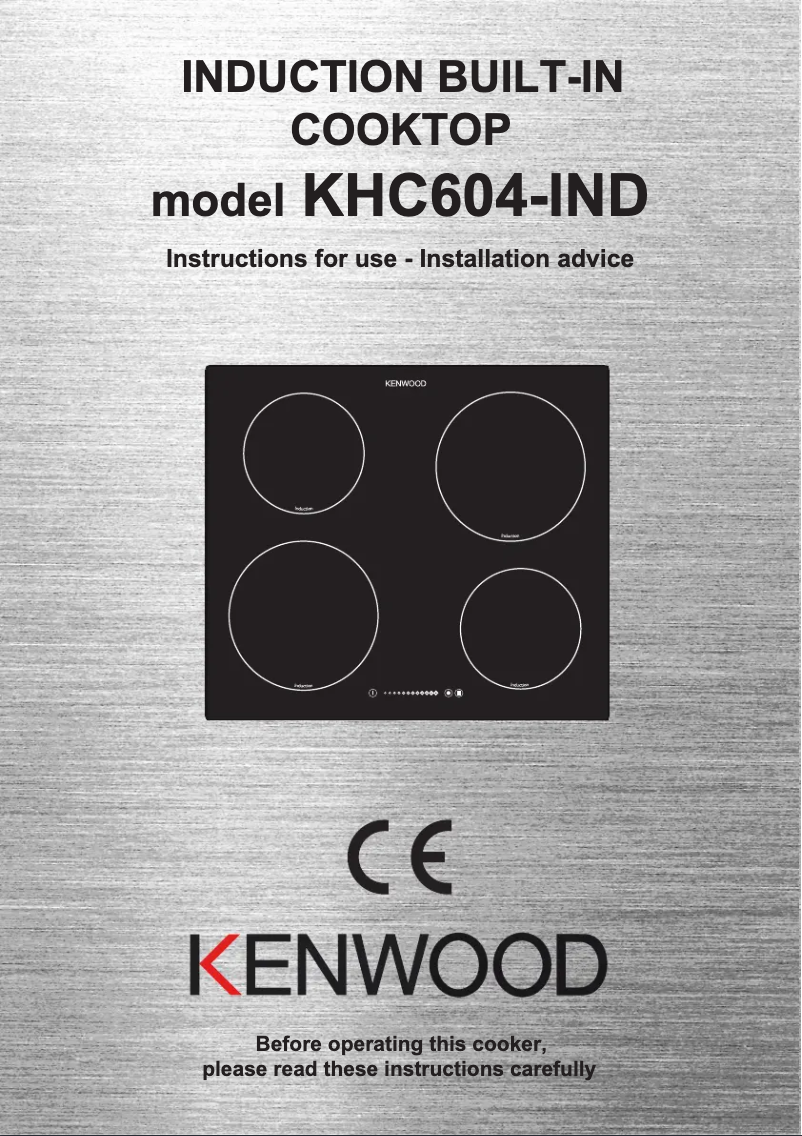 Page 1 de la notice Manuel utilisateur Kenwood KHC604-IND