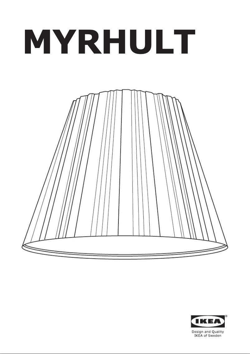 Image de la première page du manuel de l'appareil MYRHULT 304.054.57