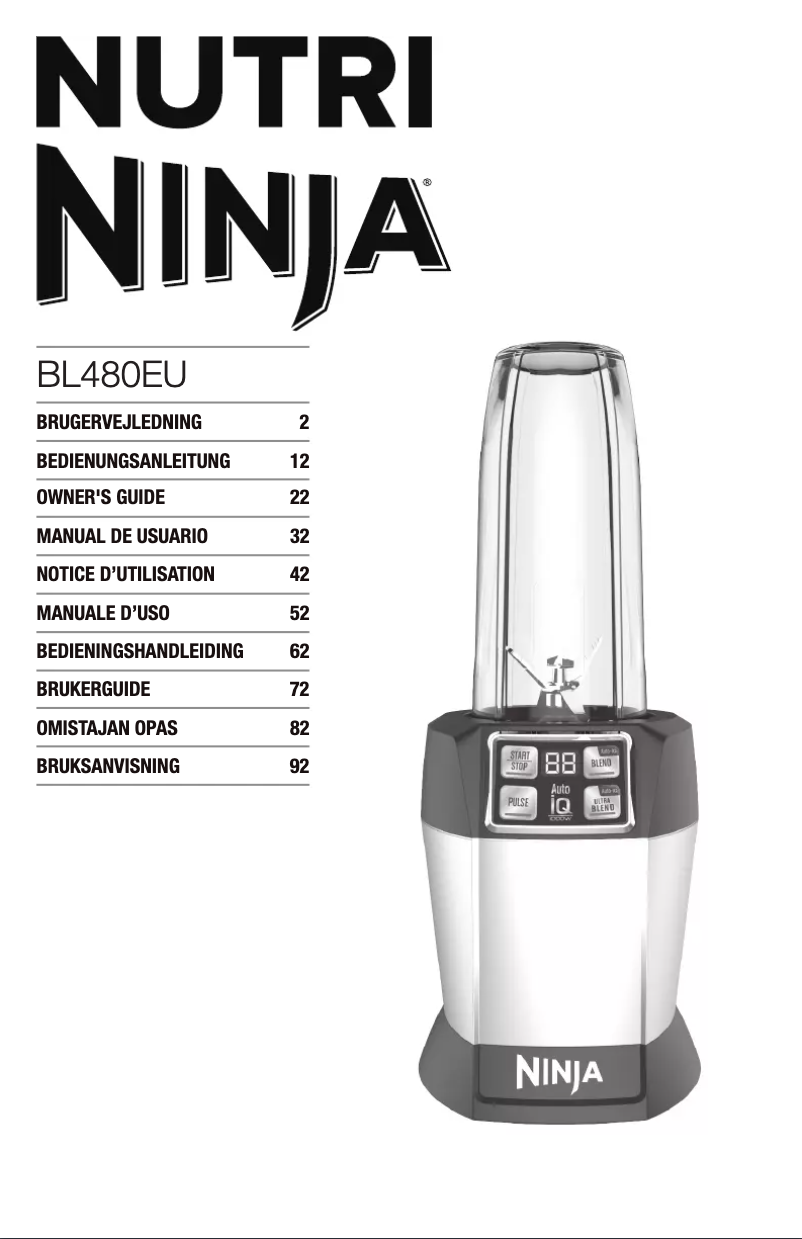Page 1 de la notice Manuel utilisateur Ninja BL 480 Auto-IQ