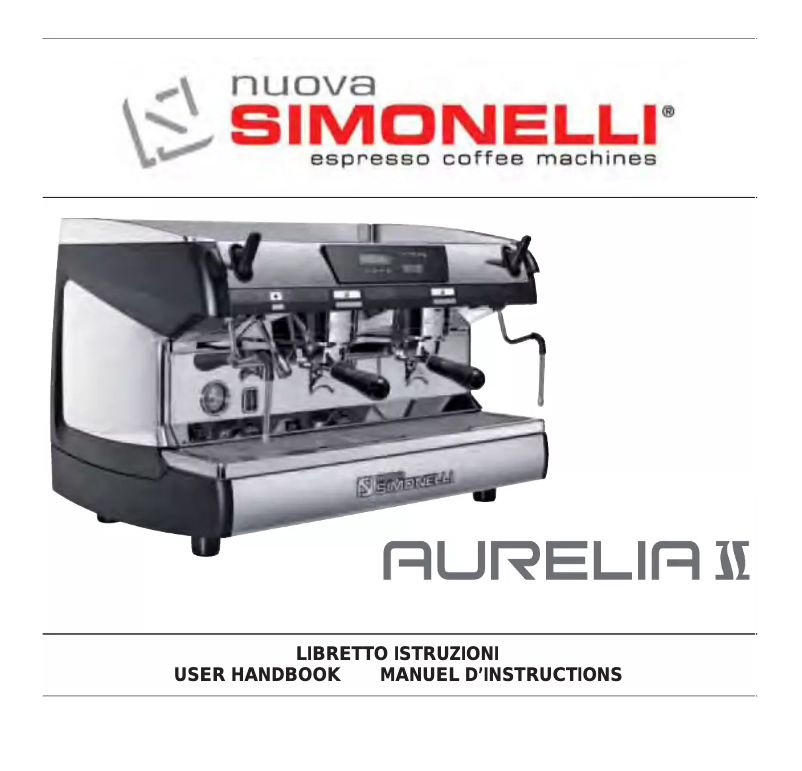 Page 1 de la notice Manuel utilisateur Nuova Simonelli Aurelia II S