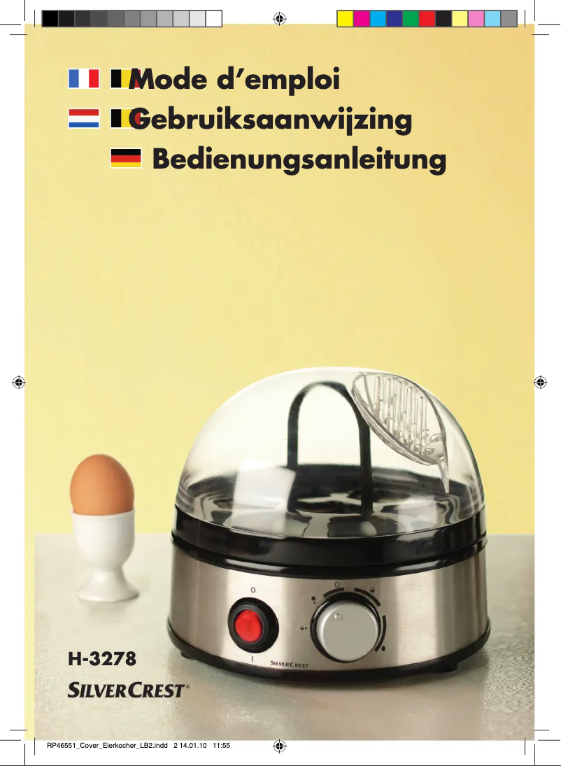 Page 1 de la notice Manuel utilisateur SilverCrest IAN 46551
