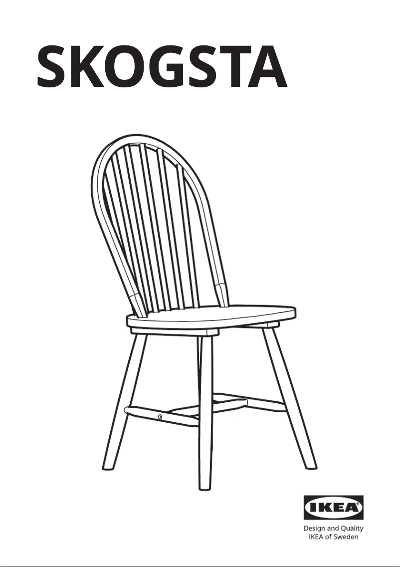 Image de la première page du manuel de l'appareil SKOGSTA 705.448.66