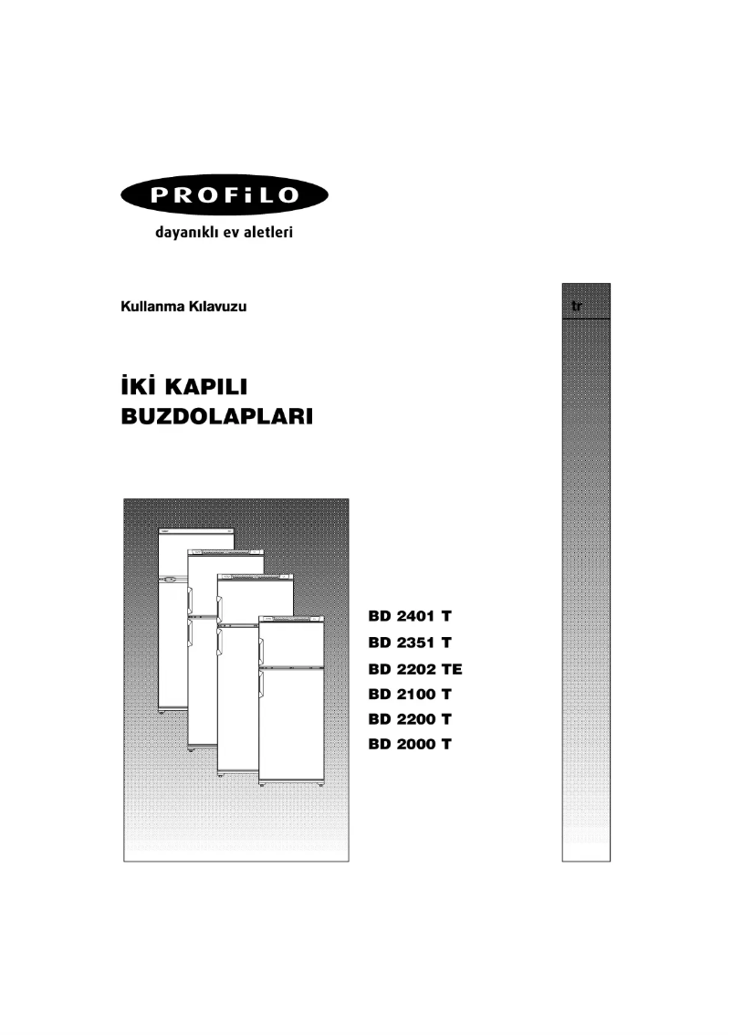 Page 1 de la notice Manuel utilisateur Profilo BD2351T