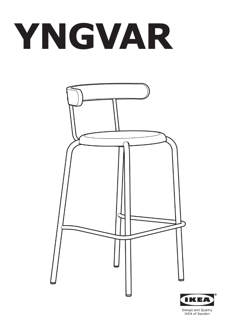 Page 1 de la notice Manuel utilisateur Ikea YNGVAR 804.173.06