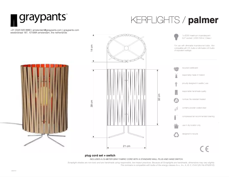 Page 1 of the manual User Manual Graypants Palmer
