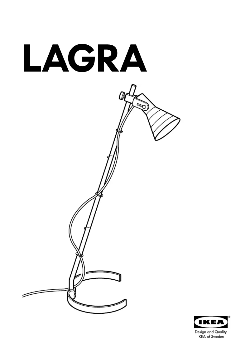 Page 1 de la notice Manuel utilisateur Ikea LAGRA