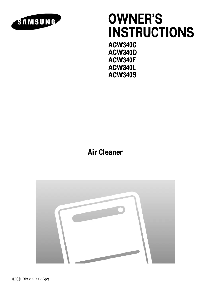 Página 1 del manual Manual de usuario Samsung ACW340F