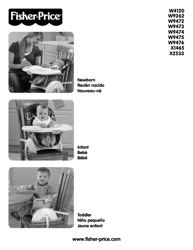 Page 1 de la notice Manuel utilisateur Fisher Price SpaceSaver W9475