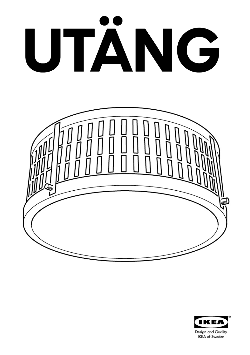 Page 1 de la notice Manuel utilisateur Ikea UTANG (Ceiling)