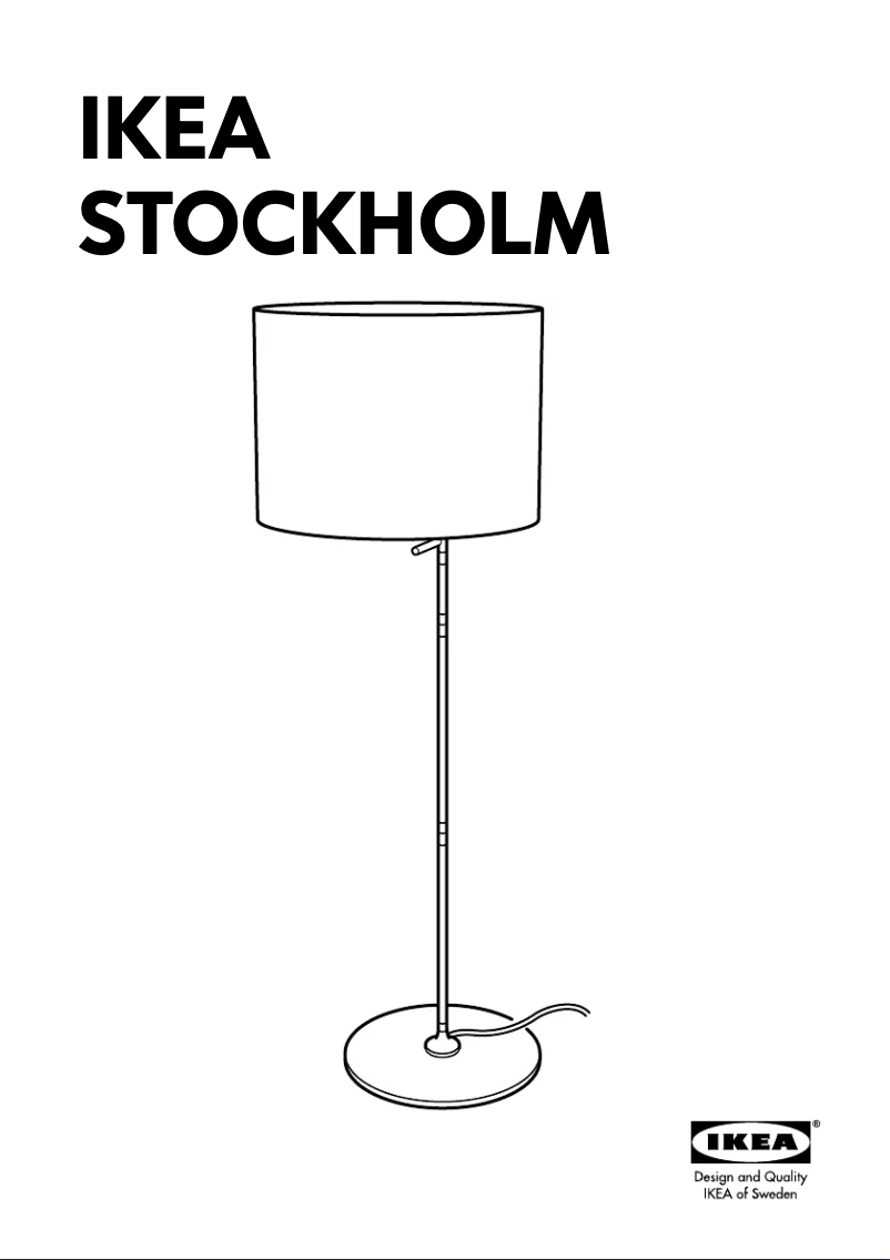 Page 1 de la notice Manuel utilisateur Ikea STOCKHO