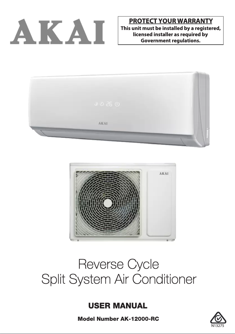 Página 1 del manual Manual de usuario AKAI AK-12000-RC