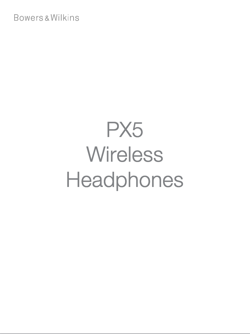 Page 1 de la notice Manuel utilisateur Bowers & Wilkins PX5