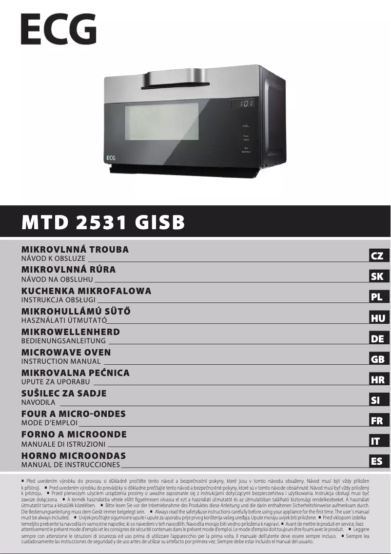 Page 1 of the manual User Manual ECG MTD 2531 GISB