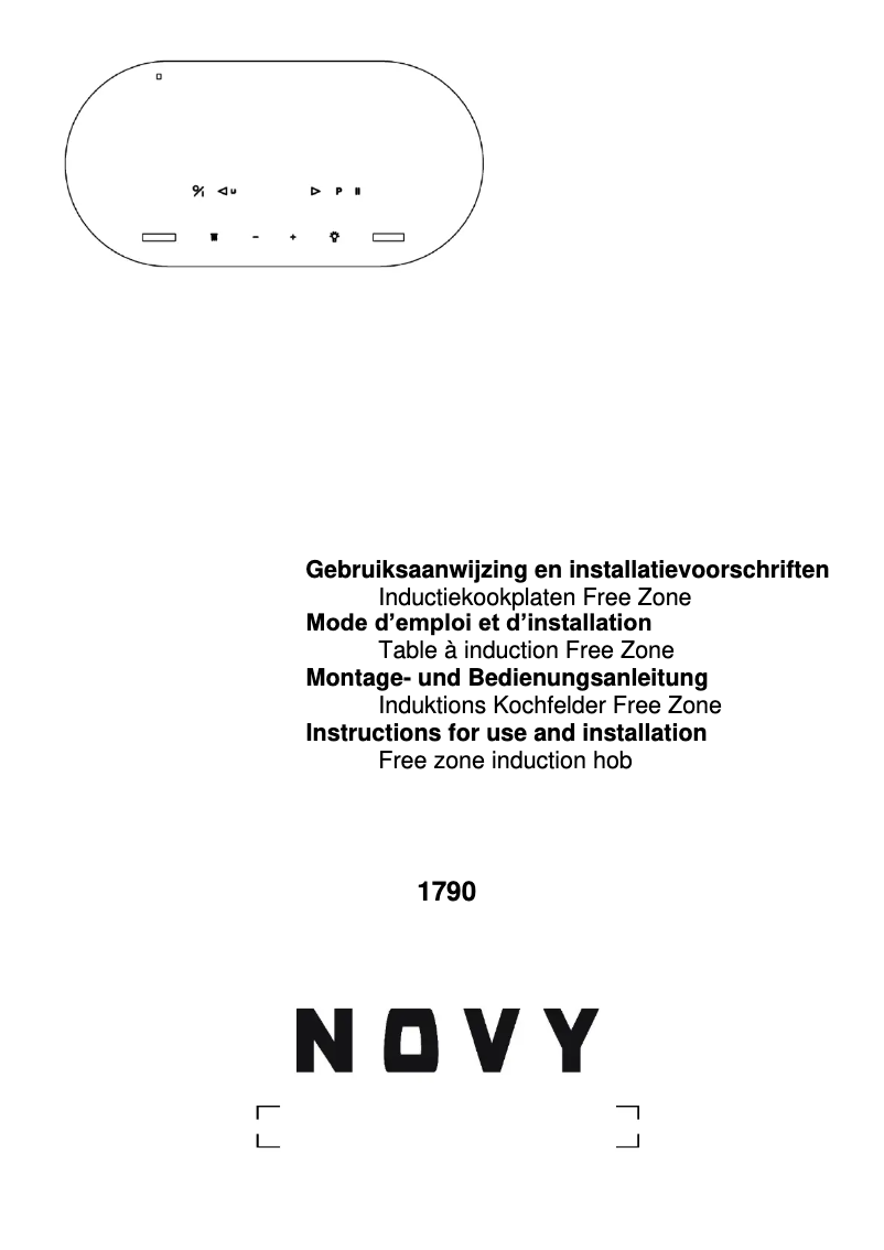 Page 1 de la notice Manuel utilisateur Novy 1790