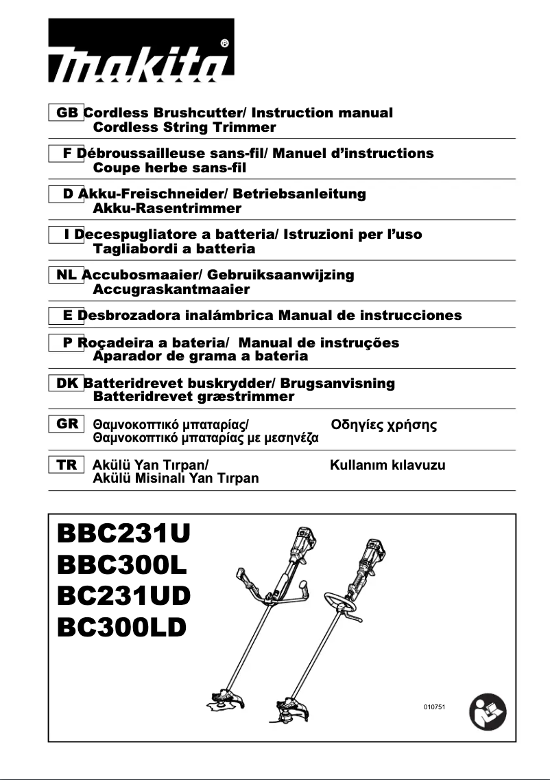 Page 1 de la notice Manuel utilisateur Makita BBC231UD
