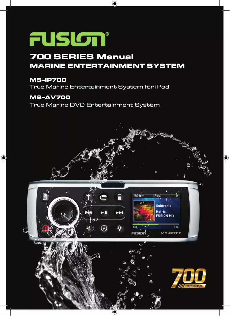 Page 1 de la notice Manuel utilisateur Fusion MS-IP700