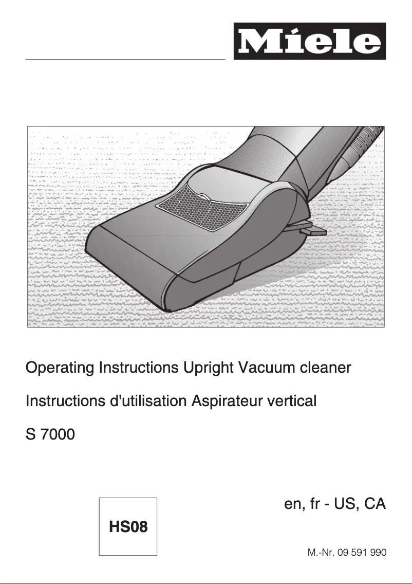 Página 1 del manual Manual de usuario Miele S 7580
