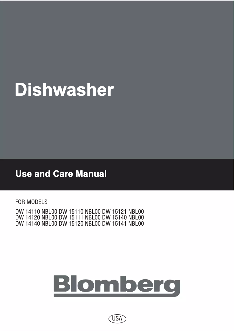 Page 1 de la notice Manuel utilisateur Blomberg DW14120